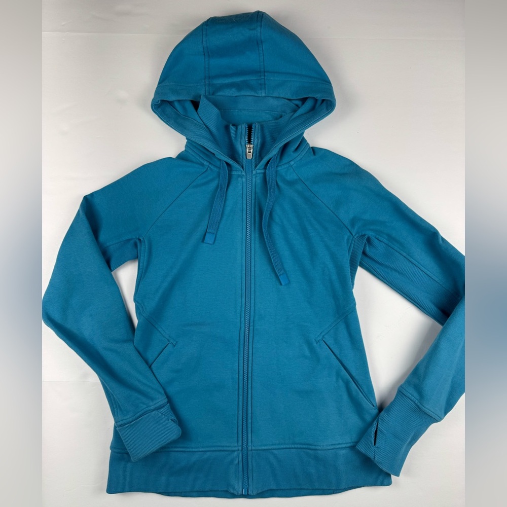 Athleta Blue Zip-Up Hoodie Jacket like new size XS